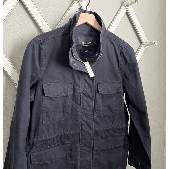NWT! Madewell Women's S SURPLUS Jacket Black H4087 $118 - Picture 4 of 8